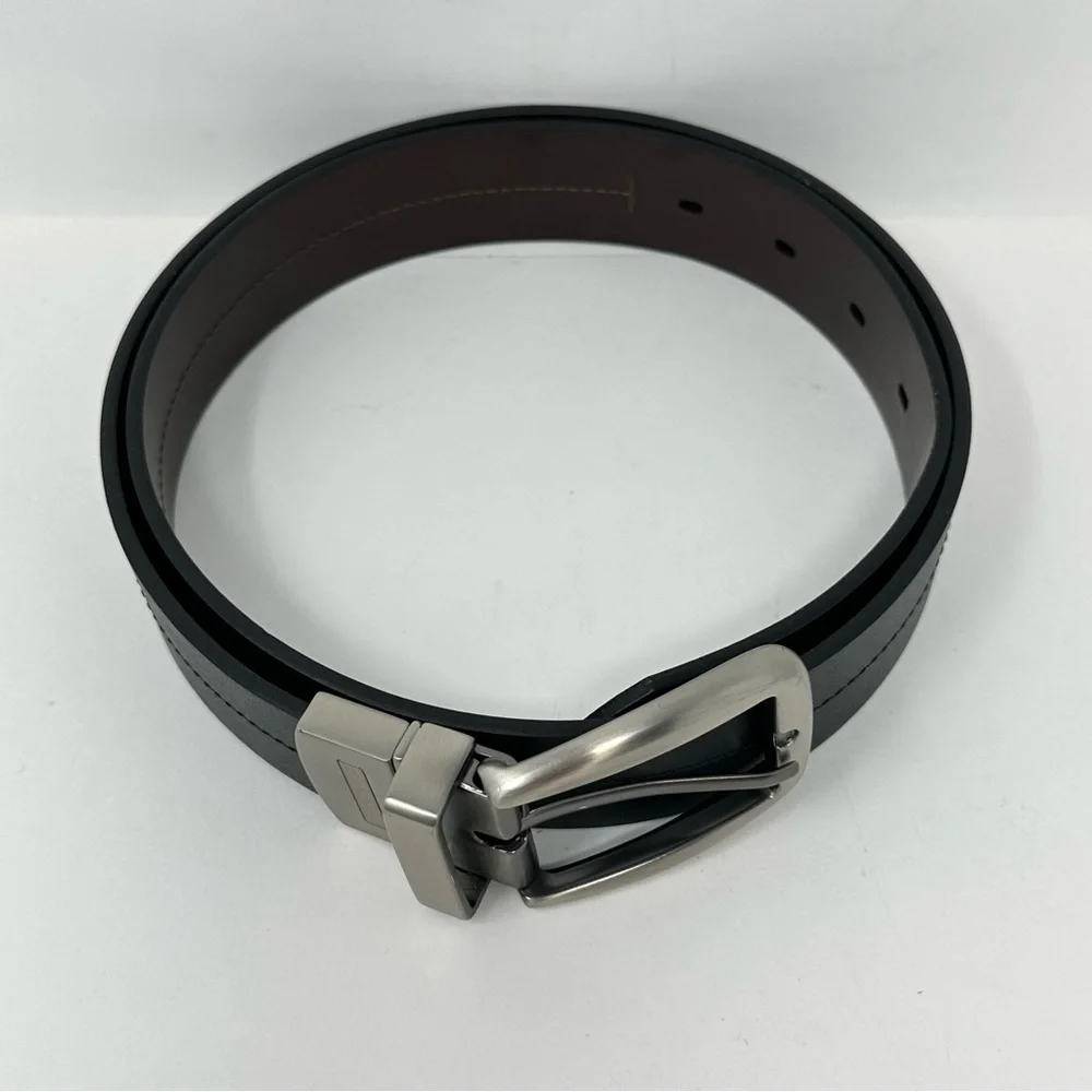 Fossil Leather Belt Reversible Size Black Brown Size 34